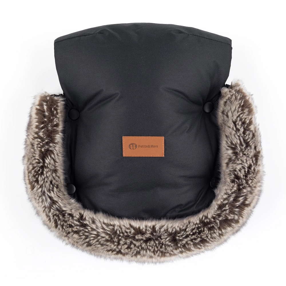 Petite&amp;Mars Rukávník / rukavice Furry Forever Black