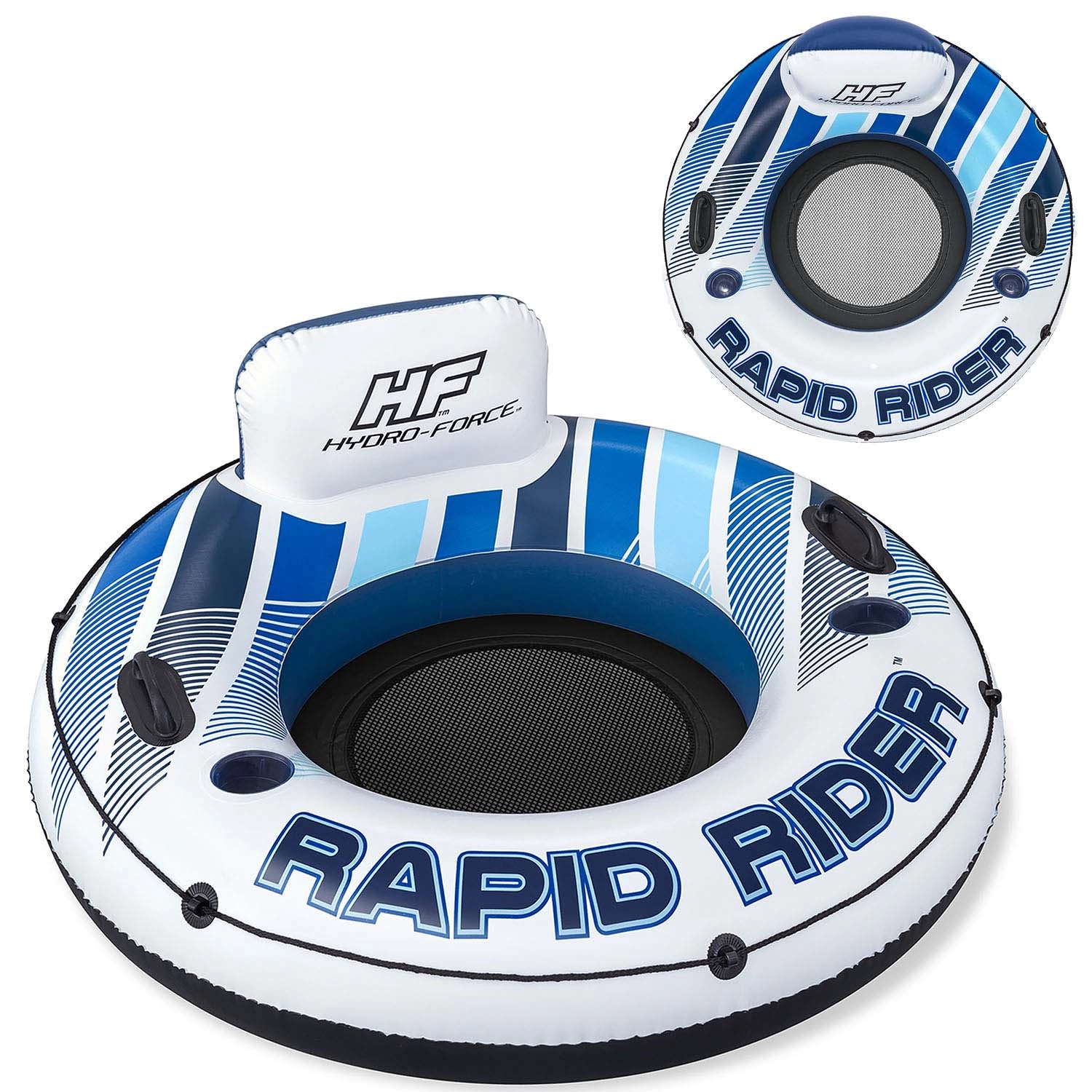 Nafukovací kruh s opěrkou HYDRO‑FORCE Rapid Rider 122 cm