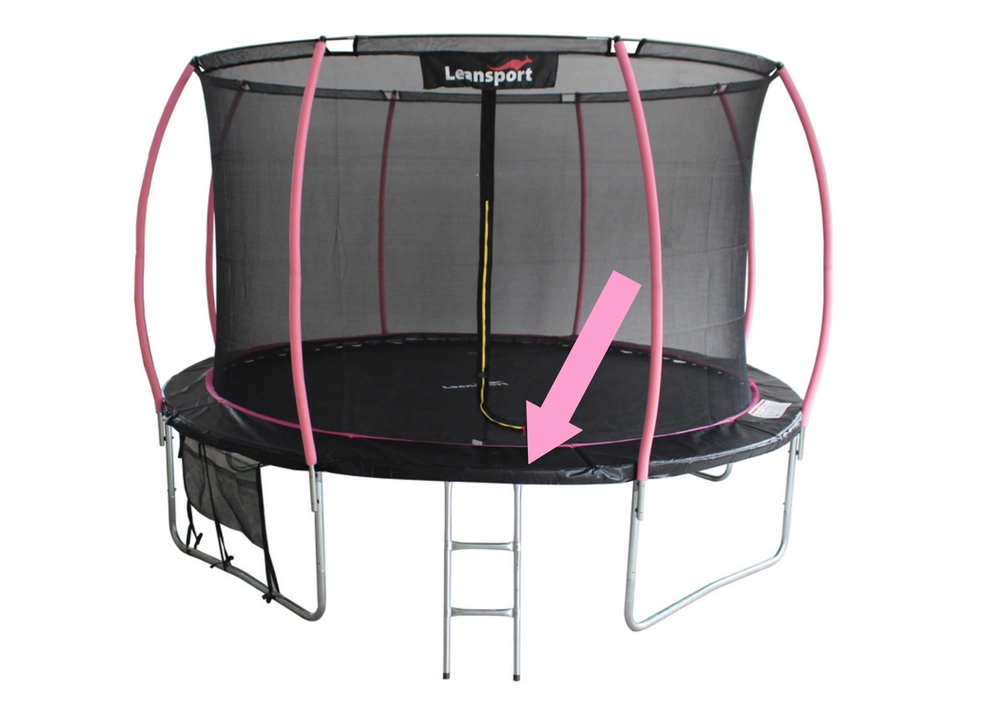 Levně Ochranný kryt pružin na trampolínu 10 ft černo‑růžový