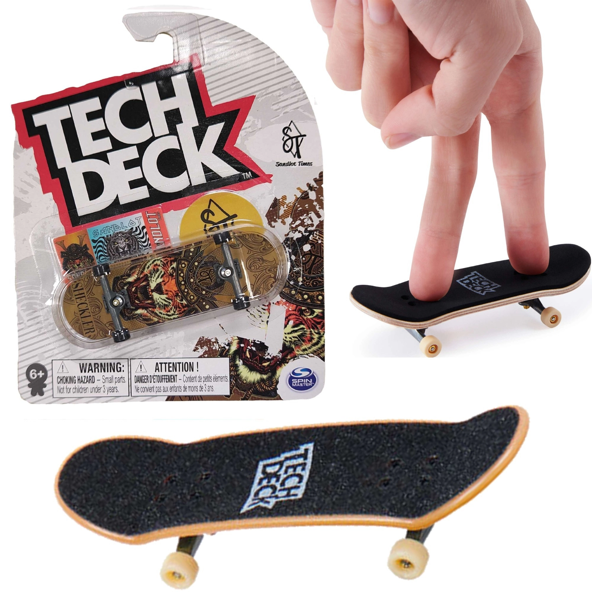 Fingerboard Tech Deck Sandlot Times Tygrys s nálepkami