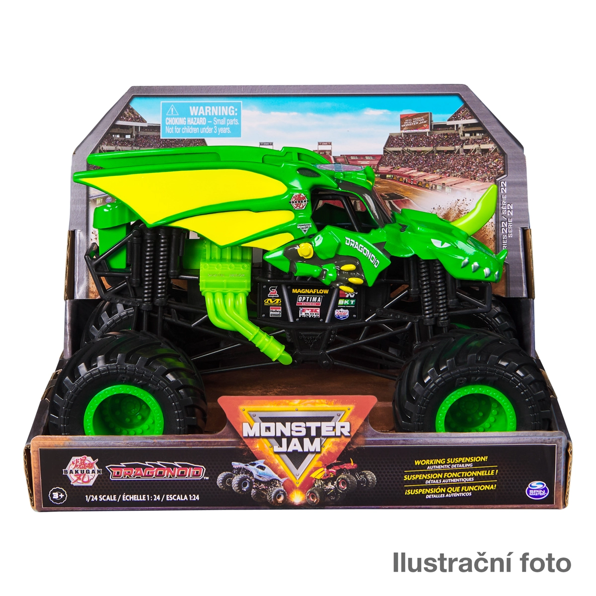 Monster Jam kovový model monster trucku 1:24 – Grave Digger (asort)
