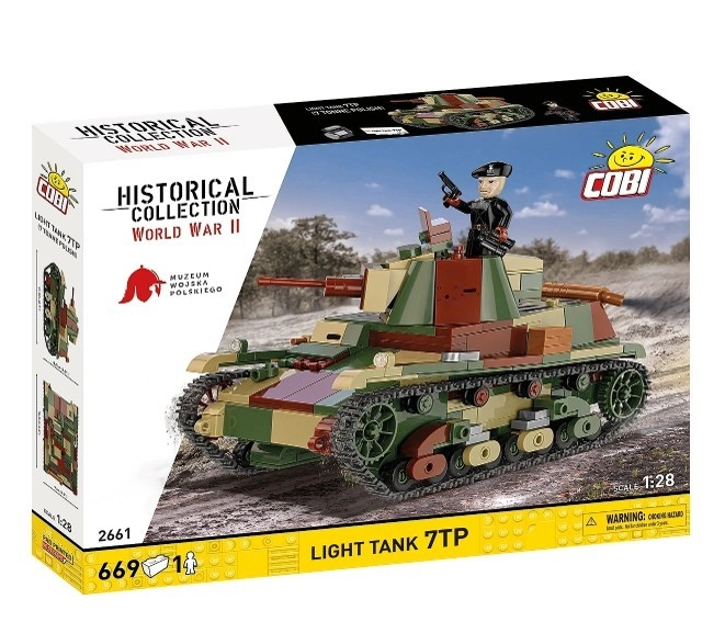 Stavebnice lehký tank 7TP – 669 dílků