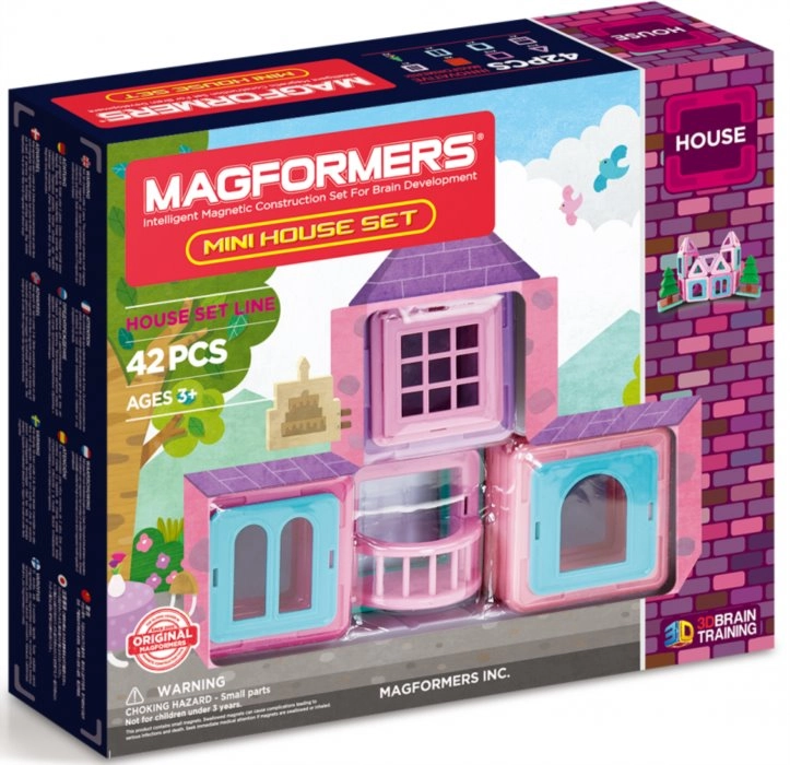 Magnetická stavebnice MAGFORMERS Mini House set 42 dílků