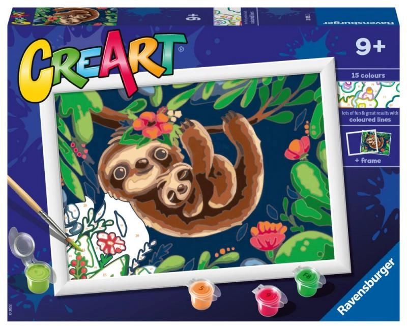 Ravensburger CreArt Roztomilí lenochodi