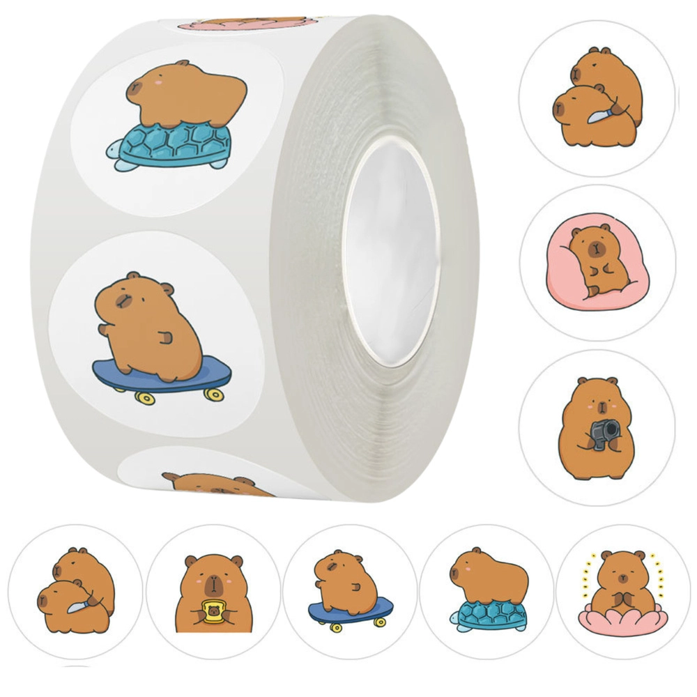 Nálepkový set s kapybarou - 500 kusů