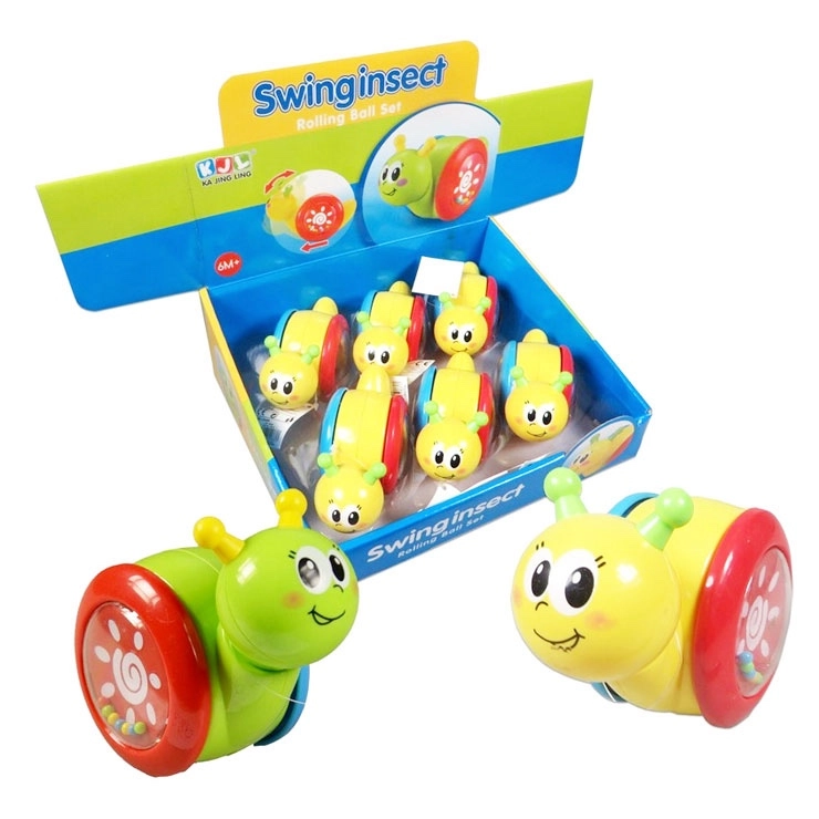 houpající se šnek – plastová hračka pro děti