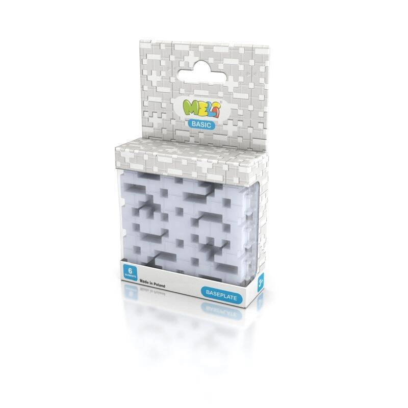 Stavební základna MELI Basic, 6 dílů, šedá