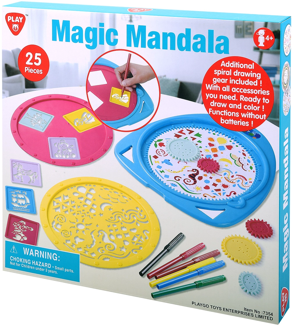 Levně Playgo magická mandala – kreativní sada 25 dílků