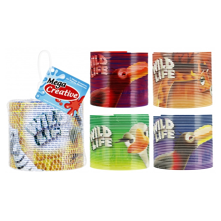 Barevná pružina Wild Life – dětská skákající hračka