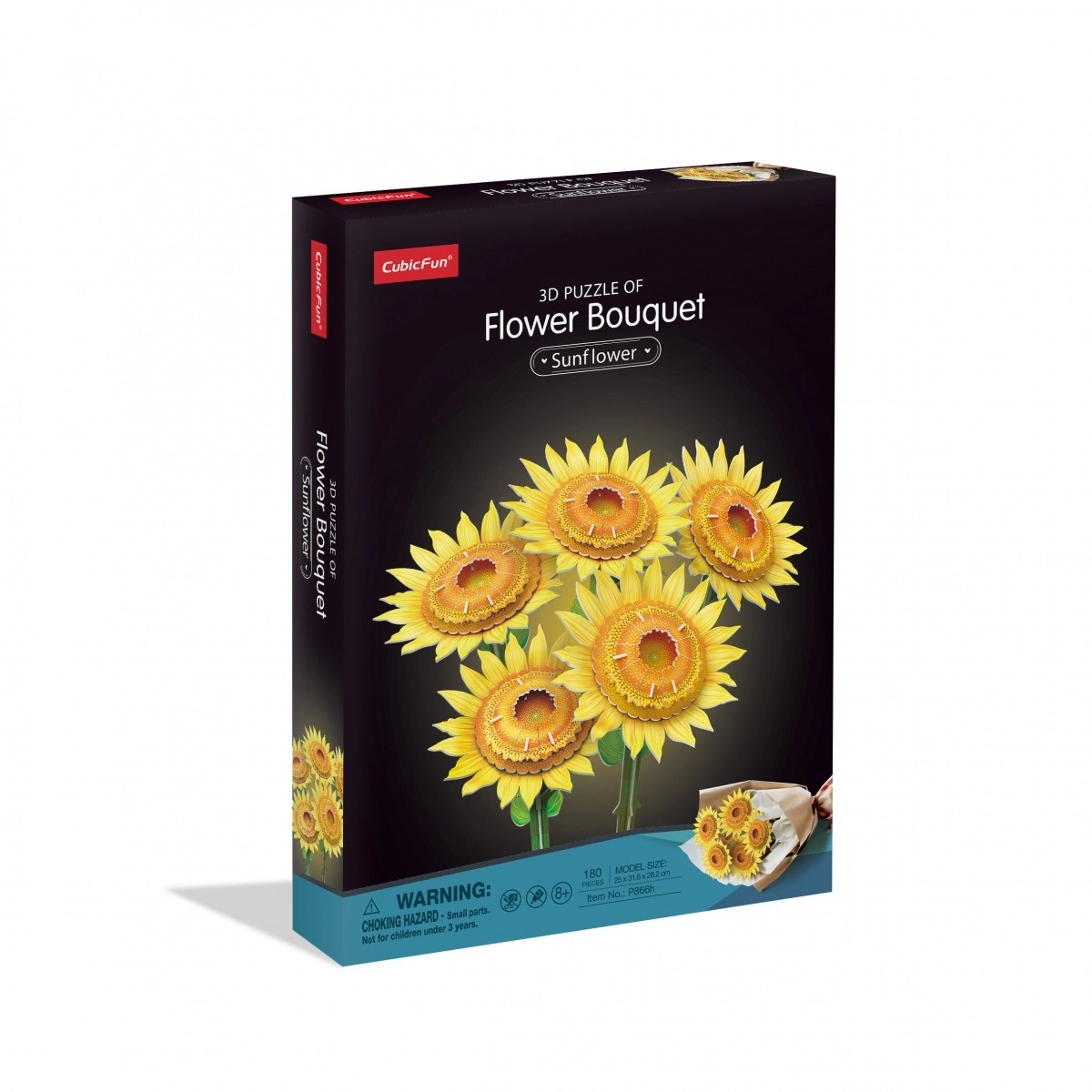 3D puzzle velká kytice – slunečnice