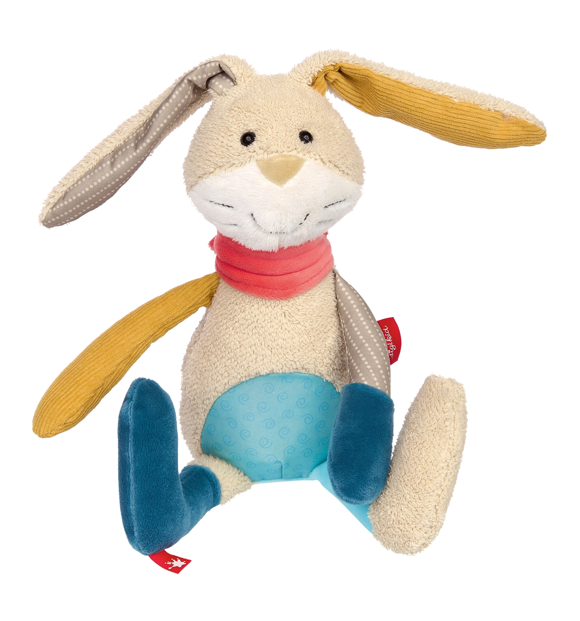 Sigikid patchworkový králíček – první mazlíček 31 cm