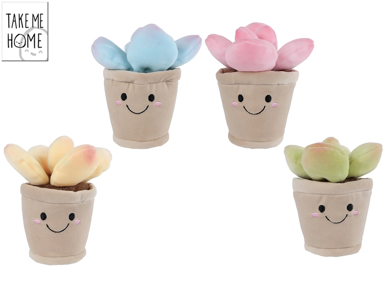 Plyšová rostlina sukulent 13 cm