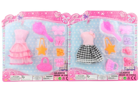 Šatičky pro panenky se stylovými doplňky