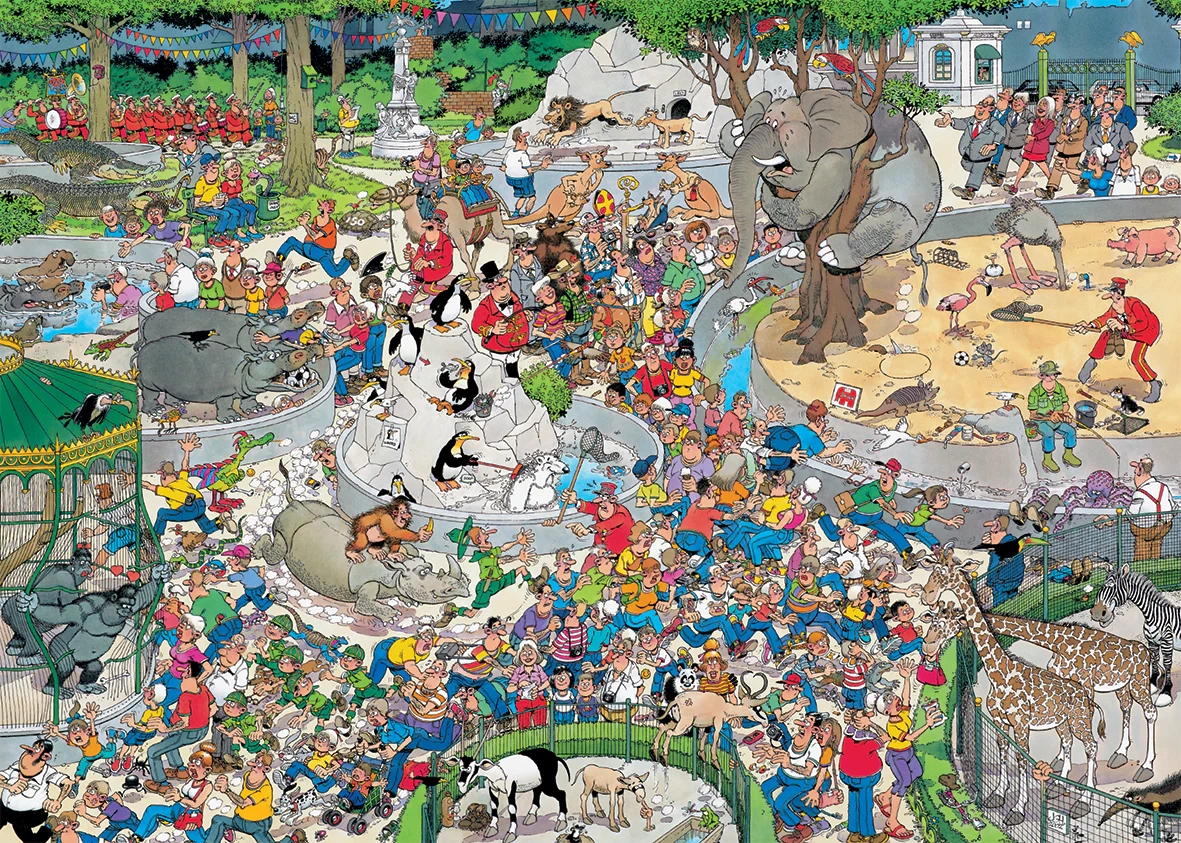 Jumbo Jan van Haasteren Zoo XL puzzle 500 dílků