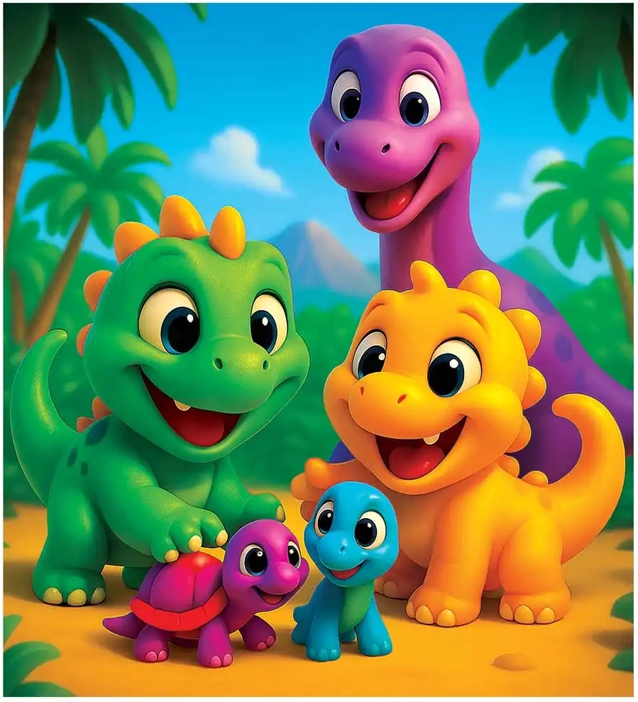 Dřevěné puzzle dinosauři 20 dílků