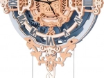 3D dřevěné mechanické puzzle – nástěnné hodiny ROBO TIME