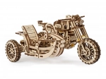 Ugears 3D puzzle motorka se sajdkárou – mechanický dřevěný model