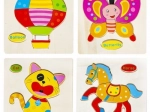 Dřevěné puzzle - 4 skládačky