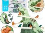 Dinosauří horská dráha se světly a zvuky – skládací interaktivní set