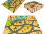 Pěnový podlahový puzzle koberec safari 9 dílů 93 × 93 cm