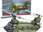 Stavebnice vojenský vrtulník CH-47 CHINOOK – 1451 dílků