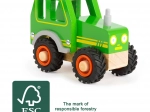 Dřevěný traktor Small Foot zelený