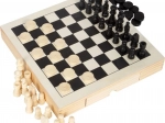 Dřevěná kompaktní šachová sada 3v1 small foot