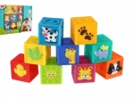 Měkké gumové kostky pro miminka 9 ks (5 cm)