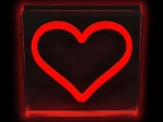Led neonová lampička srdce červené 2kids toys