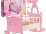 Kolébka pro panenky s doplňky, sada 9 ks