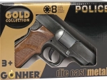 Kovová policejní pistole na kapsle Gold Collection