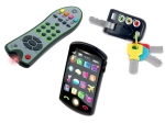 Trio set Tech Too – klíče, TV ovladač a dětský smartphone
