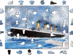 Dřevěné puzzle Titanic 2v1, 505 dílků