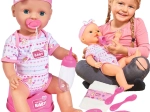 Simba New Born Baby funkční panenka 43 cm s nočníkem a příslušenstvím