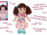Panenka Ema plyšová mluvící a zpívající 40 cm
