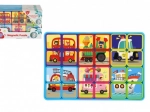 Magnetické deskové puzzle s dopravními prostředky 24 dílků