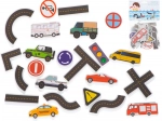 Pěnové puzzle do vany s motivem města