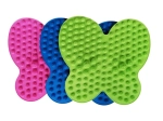 Masážní podložka na nohy plastová 36 × 38 cm, 3 barvy