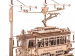 3D dřevěné mechanické puzzle Tramvaj