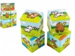 Pěnové kostky moje první zvířátka 7 × 7 cm, 4 ks