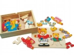 Bino oblékací puzzle Medvědice s medvídětem