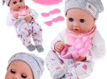 Panenka miminko 32 cm s pohyblivými víčky a sadou na krmení
