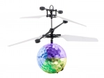 Létající disco koule s LED, ovládání rukou a čidlem pohybu