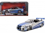 Kovový model auta 2002 Nissan Skyline GT‑R R34 1:24 Rychle a zběsile