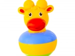 Nepřevrhnutelná hračka žirafa s rolničkou (roly‑poly)