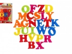 Magnetická písmena pro děti 4 cm, barevná sada