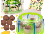 Bio sada malého zahradníka – mini skleník s nástroji a semínky pro pěstování rostlin