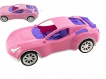Auto sportovní pro holky růžové plast na volný chod v síťce 16x36x12cm