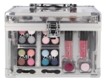 Zmile kosmetický kufřík Acrylic – průhledná make-up sada 42 ks