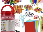 Velká kreativní sada pro děti KRUZZE v praktickém kbelíku